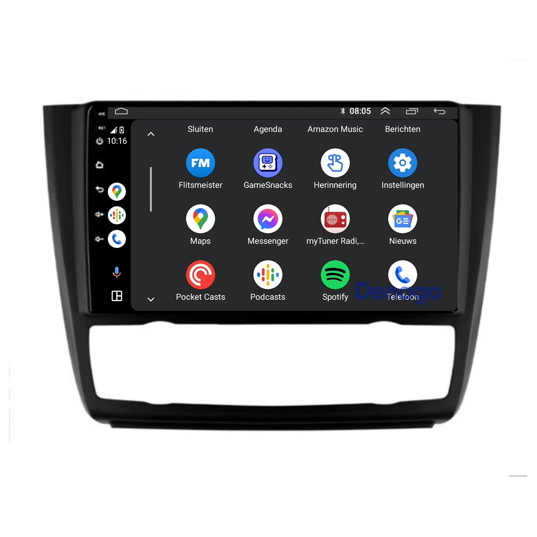 BMW 1 Serie E87 | E81 | E82 | E88 CarPlay autoradio | 2004 t/m 2012 | Denago DNG-A273 | 9 inch | Android 13 | Draadloos CarPlay & Android Auto