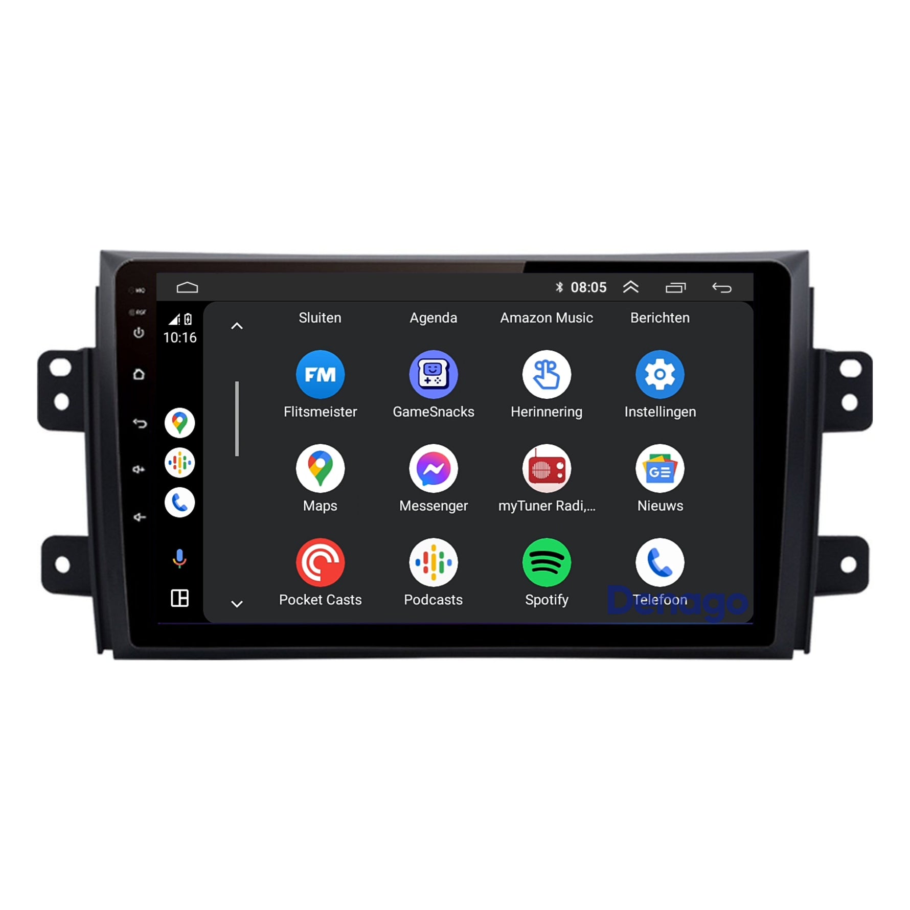 Suzuki SX4 CarPlay autoradio | 2006 t/m 2011 | Denago DNG-A315 | 9 inch | Android 13 | Draadloos CarPlay & Android Auto