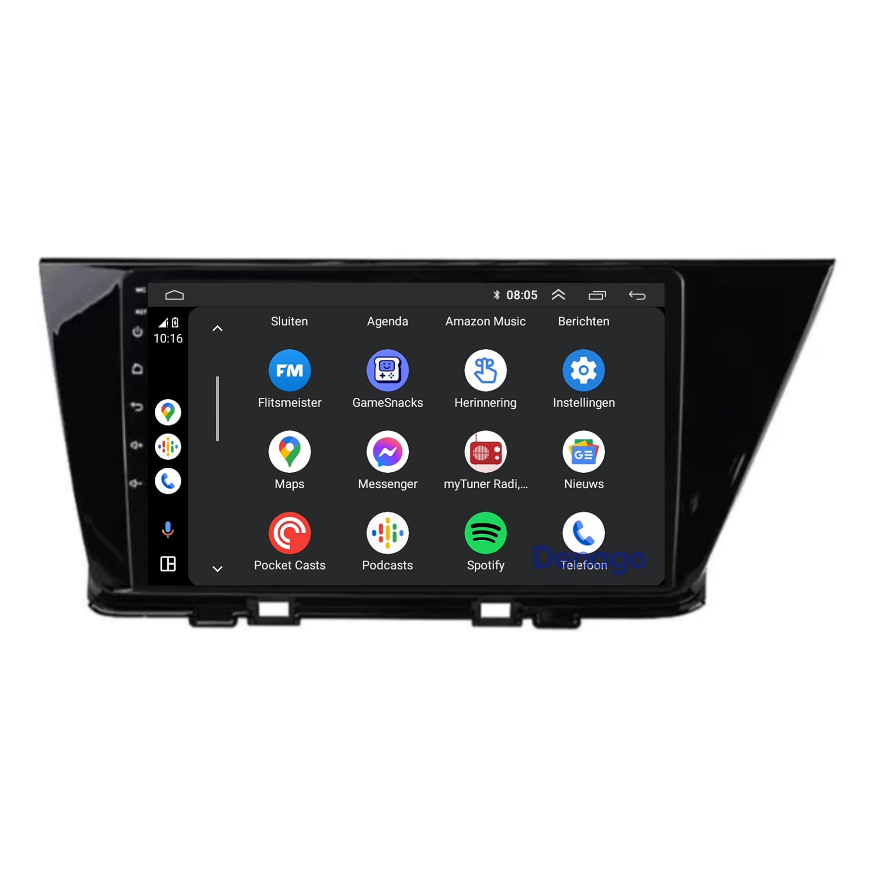 Kia Niro CarPlay autoradio | 2016 t/m 2019 | Denago DNG-A183 | 9 inch | Android 13 | Draadloos CarPlay & Android Auto