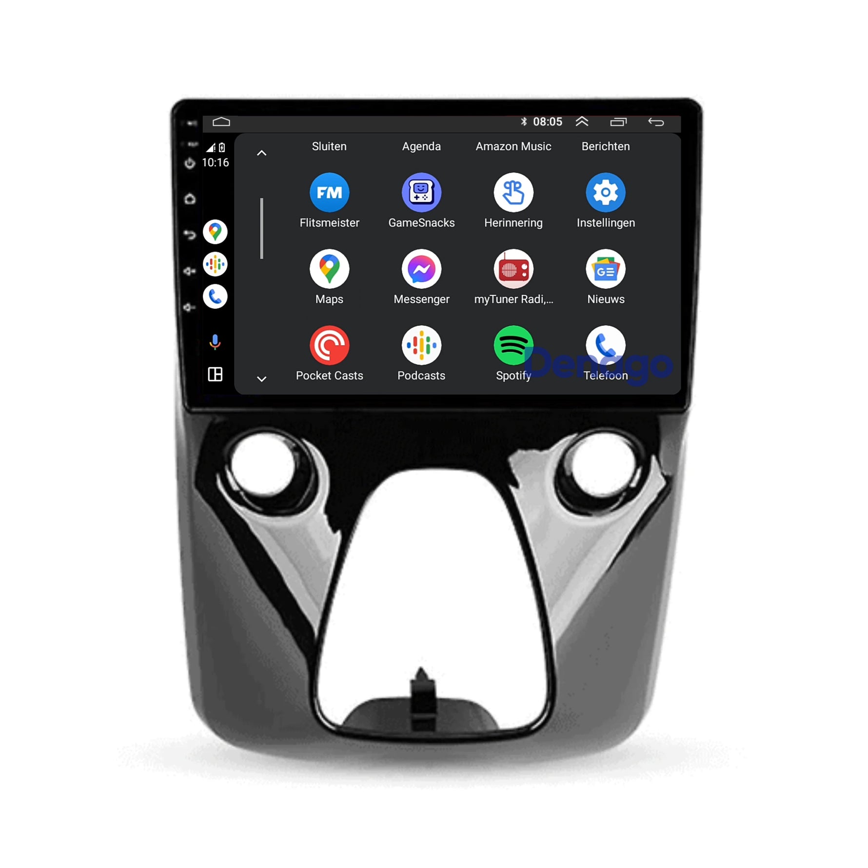 Toyota Aygo X-wave CarPlay autoradio | 2015 t/m 2021 | Denago DNG-A263 | 10 inch | Android 13 | Draadloos CarPlay & Android Auto