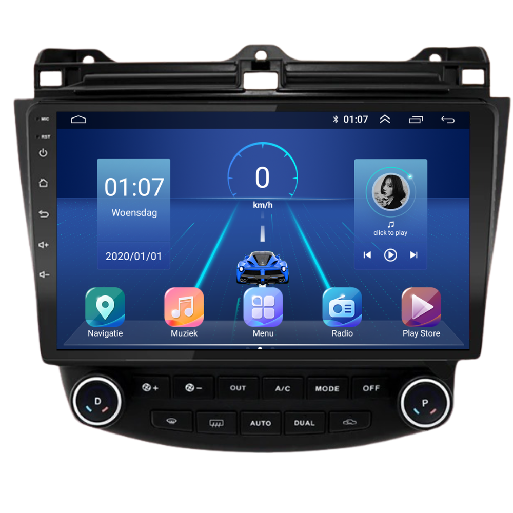 Honda Accord CarPlay & Android Auto autoradio | 2003 t/m 2008 | Android 15 | Davilon-9