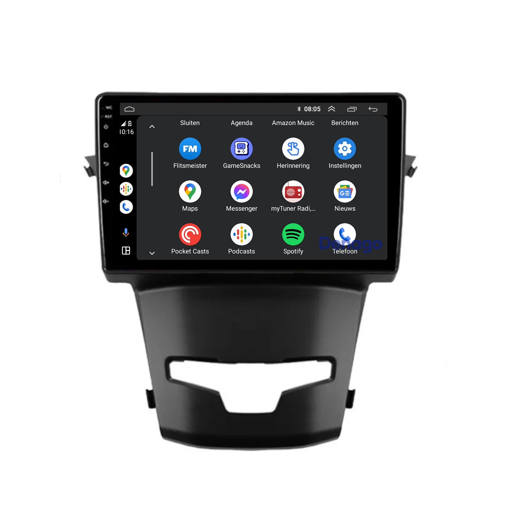 SsangYong Korando CarPlay autoradio | 2014 t/m 2018 | Denago DNG-A217 | 9 inch | Android 13 | Draadloos CarPlay & Android Auto