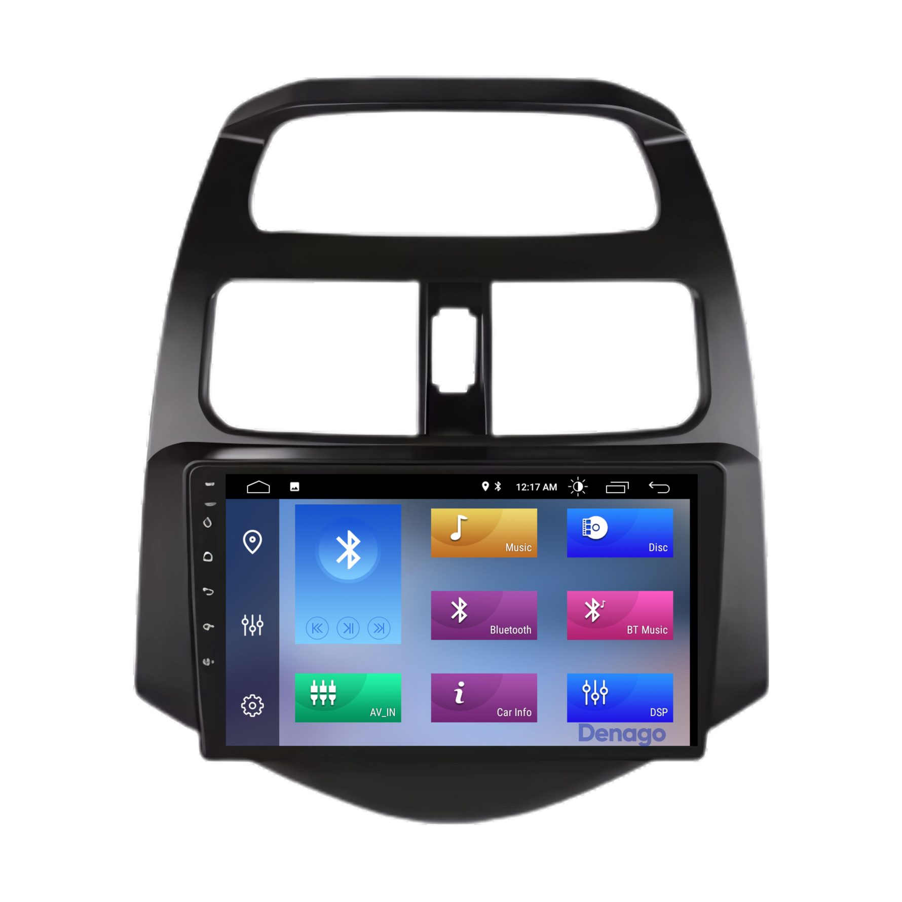 Chevrolet Spark CarPlay autoradio | 2009 t/m 2015 | Denago DNG-A24 | 9 inch | Android 13 | Draadloos CarPlay & Android Auto