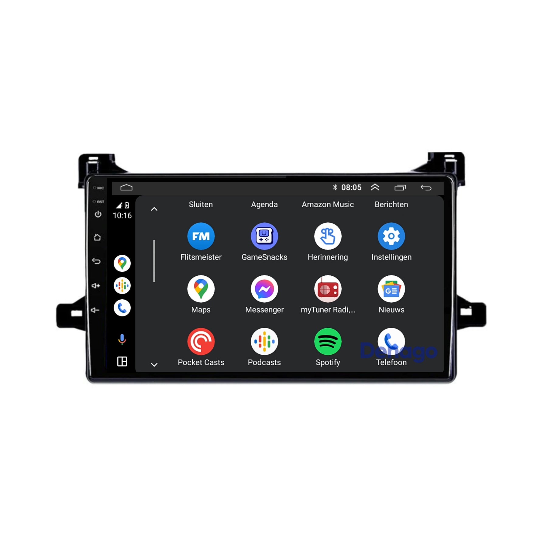 Toyota Prius CarPlay autoradio | 2016 t/m 2018 | Denago DNG-A311 | 9 inch | Android 13 | Draadloos CarPlay & Android Auto