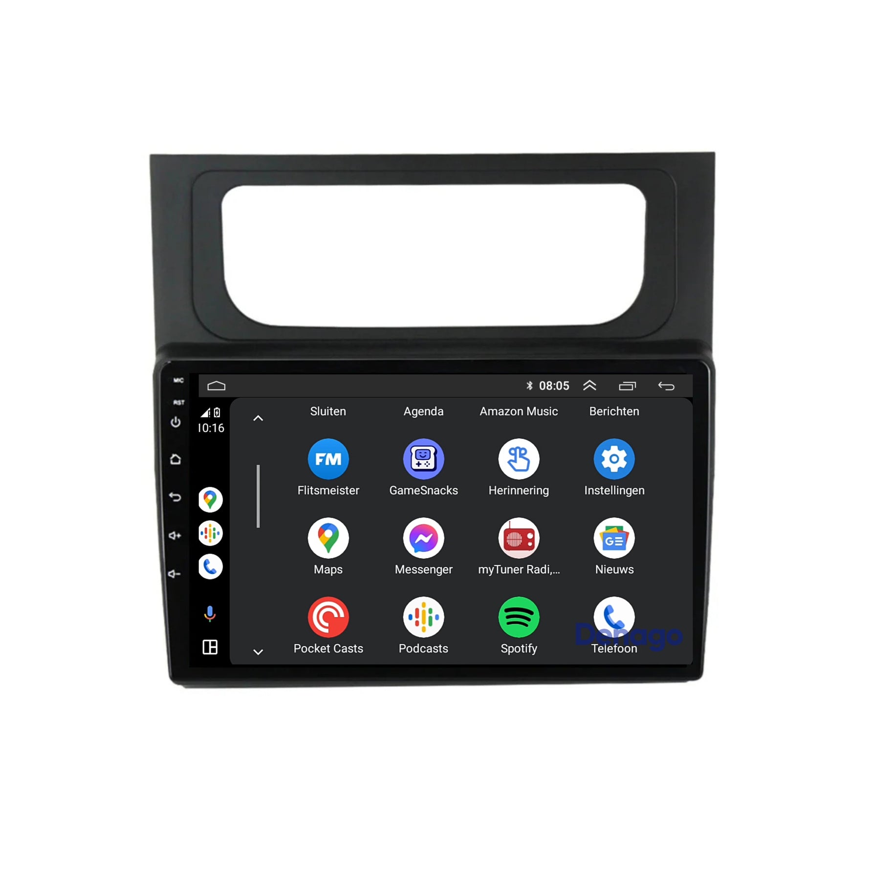 Volkswagen Touran CarPlay autoradio | 2011 t/m 2015 | Denago DNG-A216 | 10 inch | Android 13 | Draadloos CarPlay & Android Auto