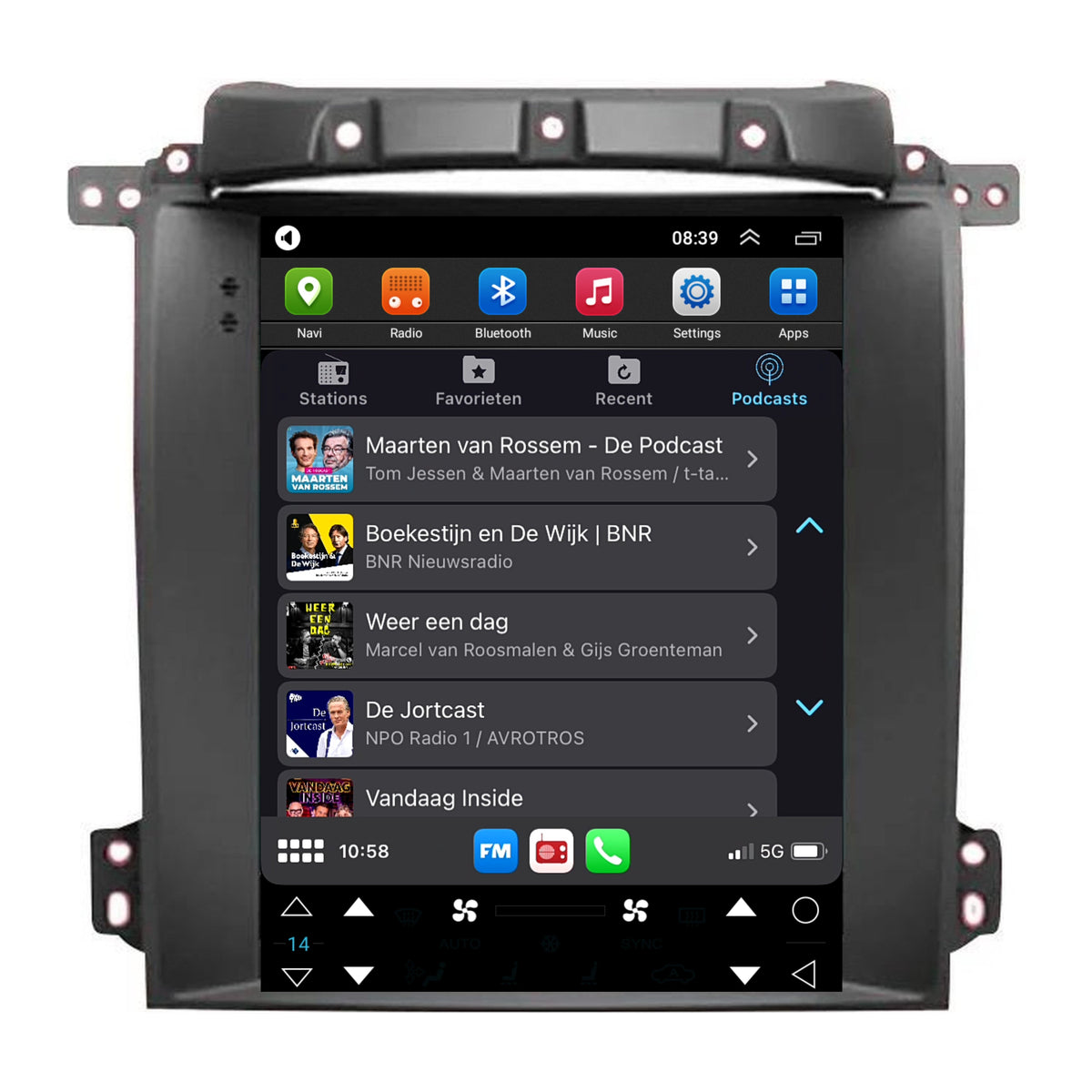 Kia Sorento Android 13 groot scherm CarPlay Android Auto 2002-2006-6