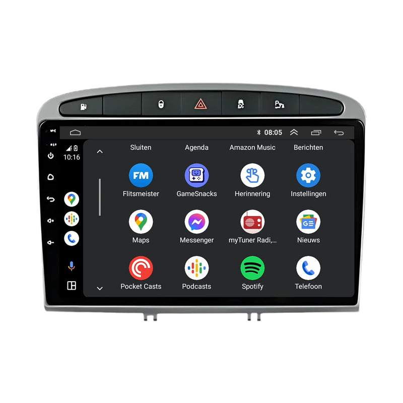Peugeot 408 / 308 | Android 13 | Autoradio | 2007 t/m 2014 | CarPlay & Android Auto-5