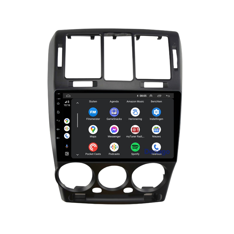 Hyundai Getz CarPlay autoradio | 2002 t/m 2011 | Denago DNG-A102 | 9 inch | Android 13 | Draadloos CarPlay & Android Auto-5
