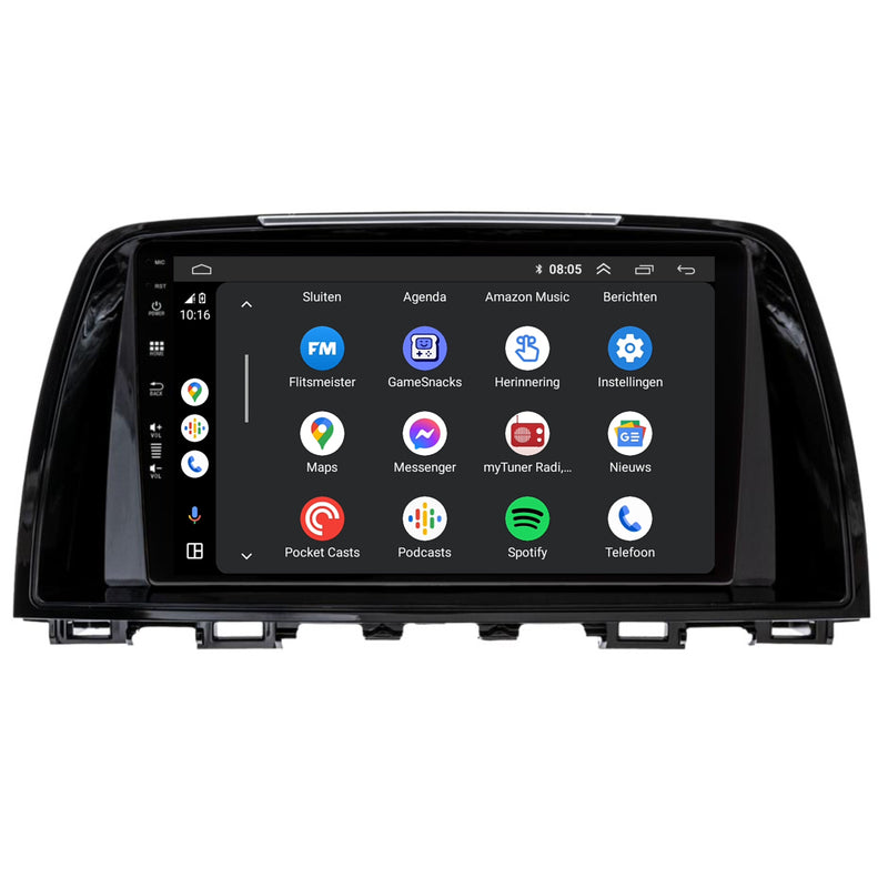 Mazda 6 | Android 13 | Autoradio | 2012 t/m 2015 | CarPlay & Android Auto-4