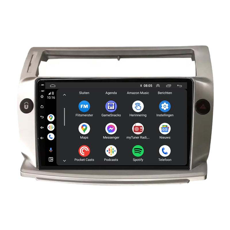 Citroën C4 Android 13 autoradio CarPlay Android Auto 2004-2010-2