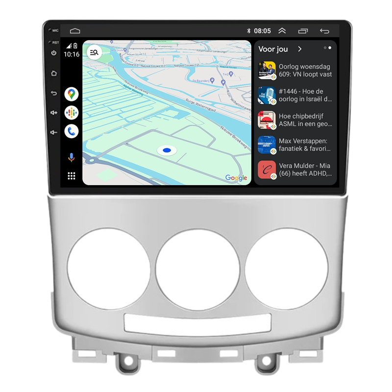 Mazda 5 | Android 13 | Autoradio | 2005 t/m 2010 | CarPlay & Android Auto-2