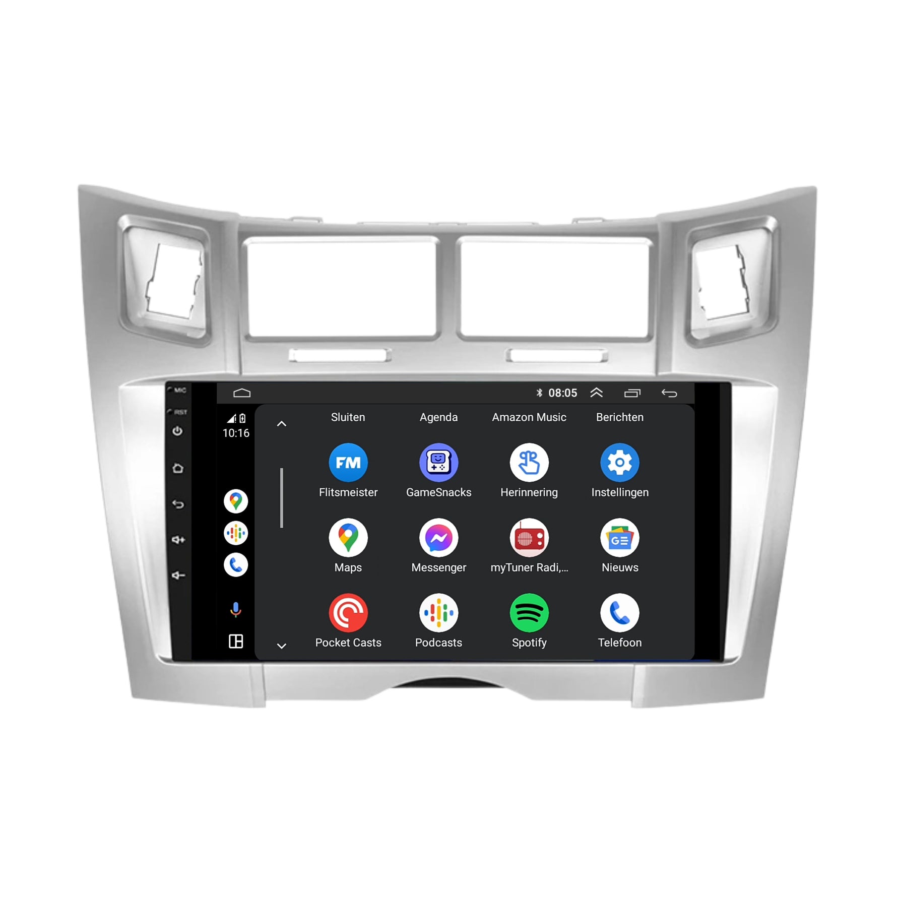 Toyota Yaris | Android 13 | Autoradio | 2005 t/m 2012 | CarPlay & Android Auto