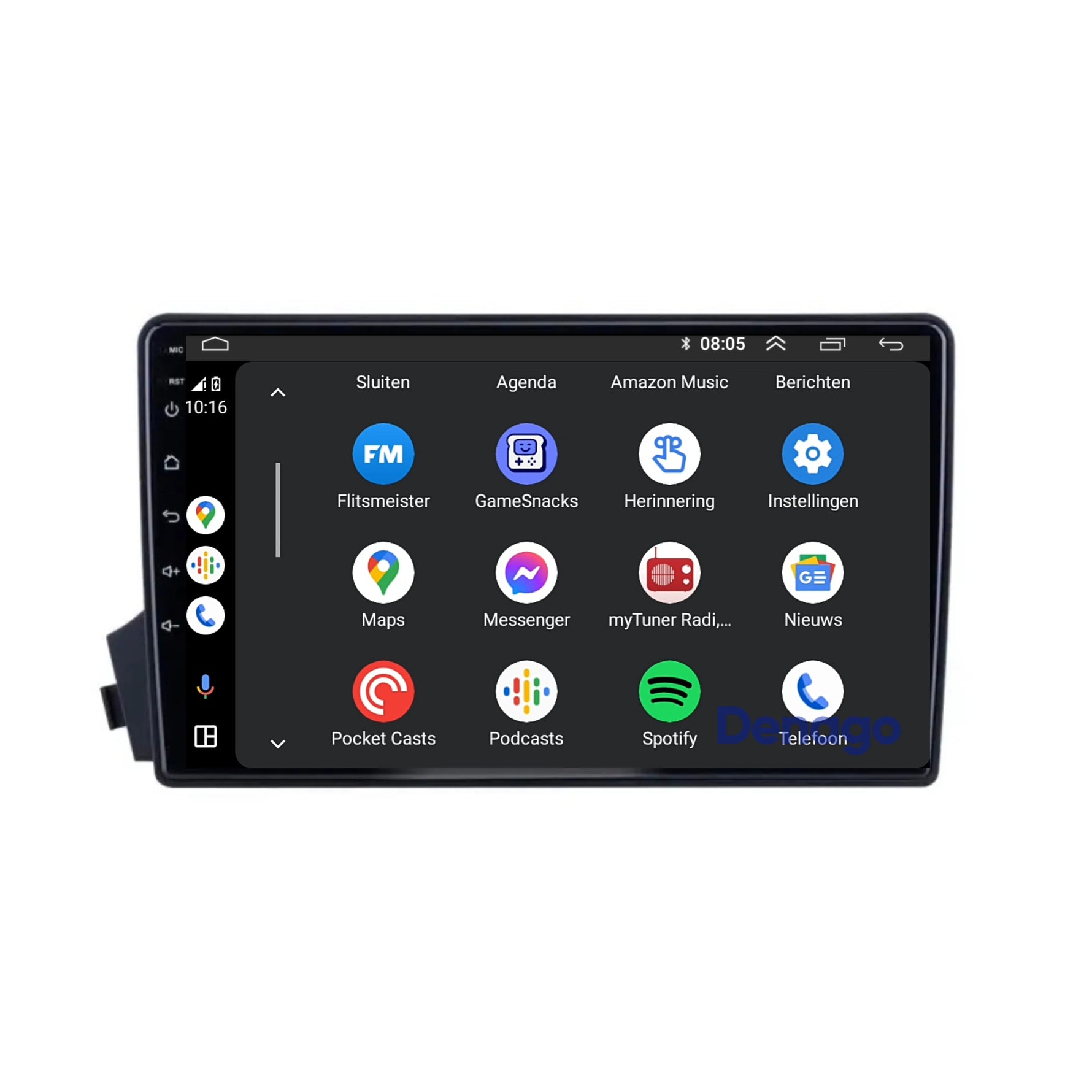 SsangYong Actyon CarPlay autoradio | 2005 t/m 2011 | Denago DNG-A250 | 9 inch | Android 13 | Draadloos CarPlay & Android Auto
