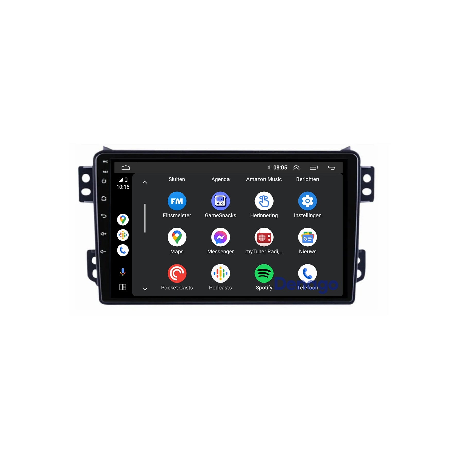 Opel Agila CarPlay autoradio | 2008 t/m 2015 | Denago DNG-A245 | 9 inch | Android 13 | Draadloos CarPlay & Android Auto