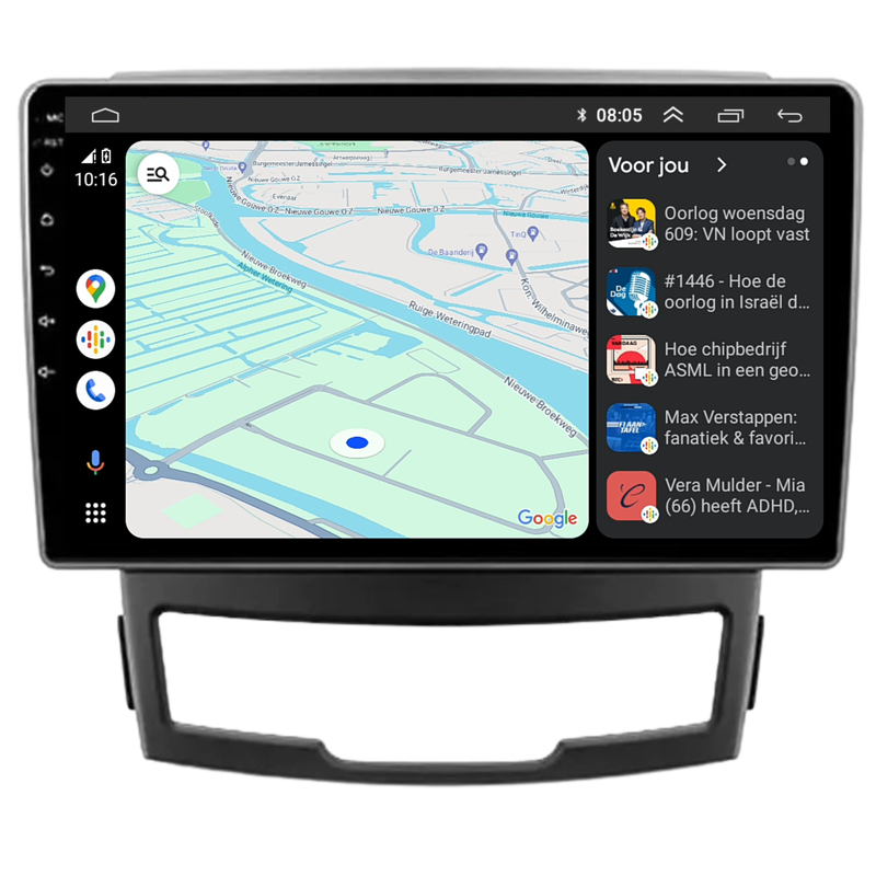 Ssangyong Korando | Android 13 | Autoradio | 2011 t/m 2014 | CarPlay & Android Auto-4