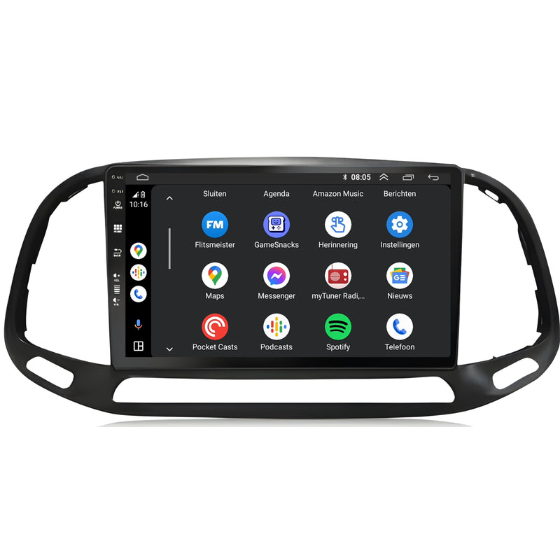Fiat Doblo | Android 13 | Autoradio | 2015 t/m 2021 | CarPlay & Android Auto-4