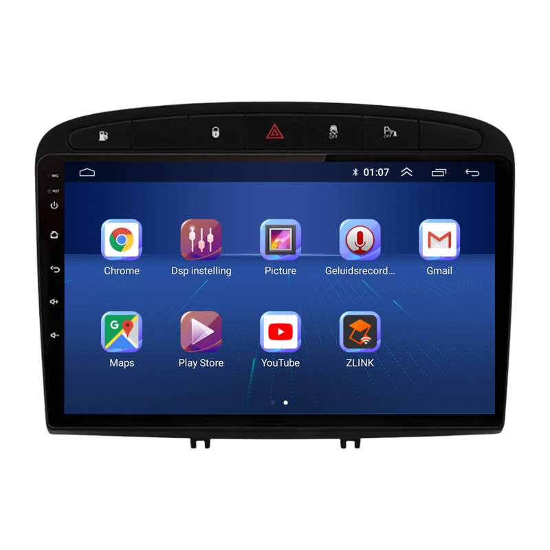 Peugeot 308 | 408 | Android 13 | Autoradio | 2007 t/m 2020 | CarPlay &  Android  Auto-3