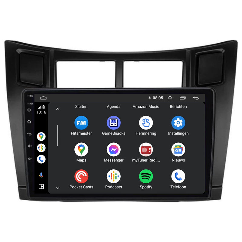 Toyota Yaris | Android 13 | Autoradio | 2005 t/m 2012 | CarPlay & Android Auto-5