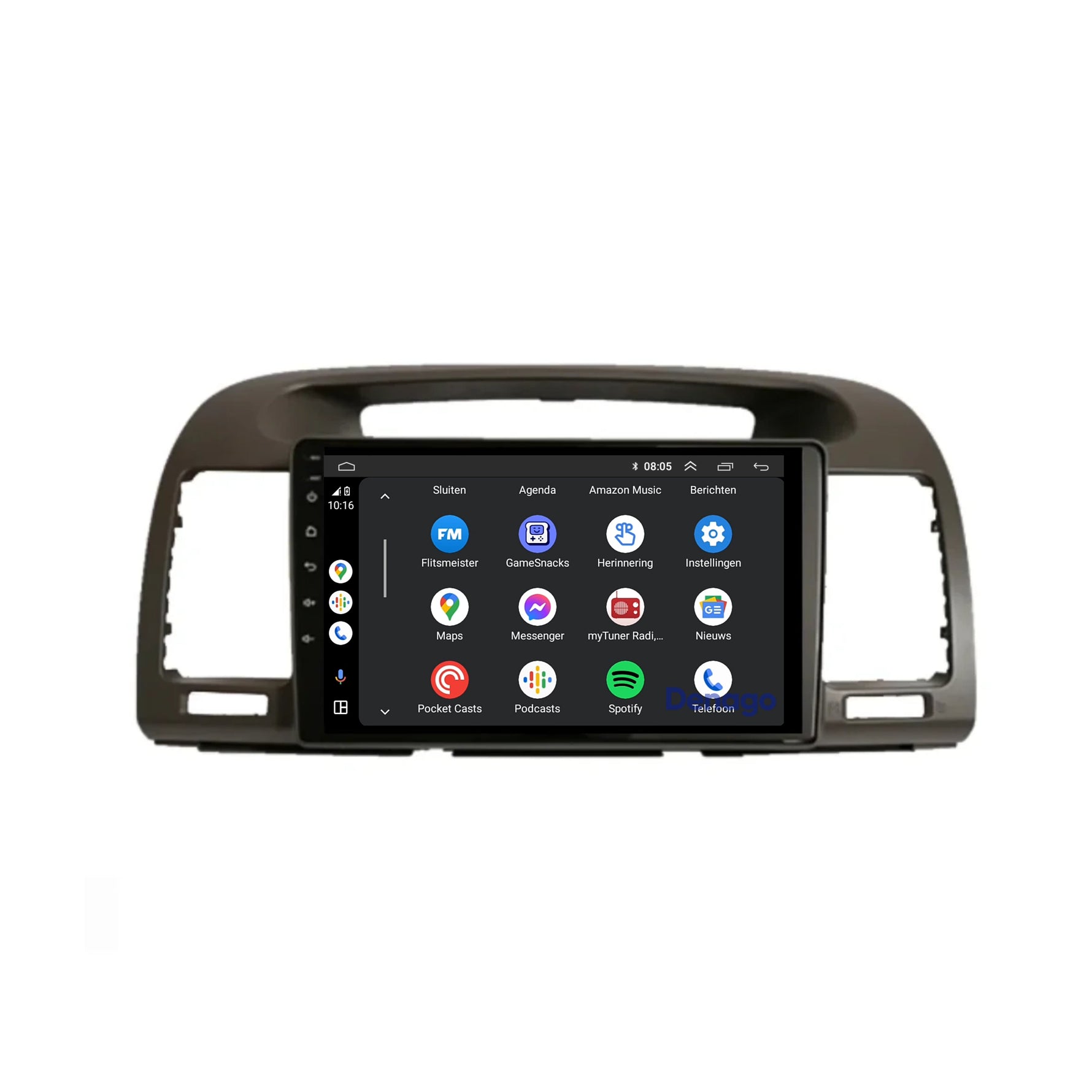 Toyota Camry CarPlay autoradio | 2001 t/m 2007 | Denago DNG-A255 | 9 inch | Android 13 | Draadloos CarPlay & Android Auto