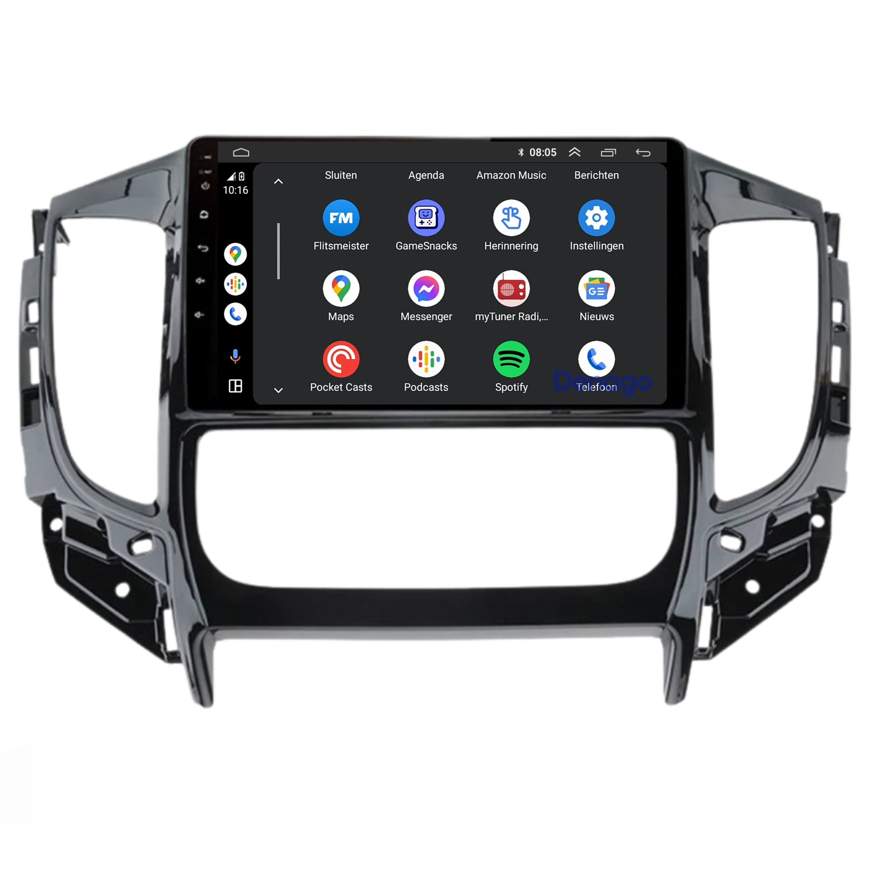 Mitsubishi Triton CarPlay autoradio | 2015 t/m 2022 | Denago DNG-A177 | 9 inch | Android 13 | Draadloos CarPlay & Android Auto