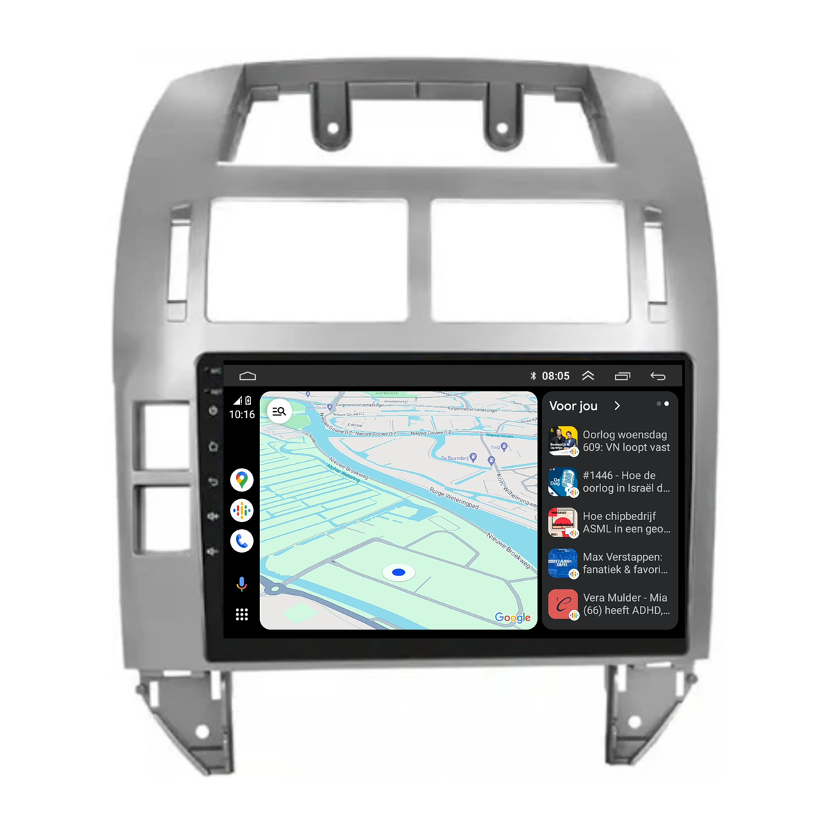 Volkswage Polo | Android 13 | Autoradio | 1999 t/m 2009 | CarPlay & Android Auto | Grijs-3