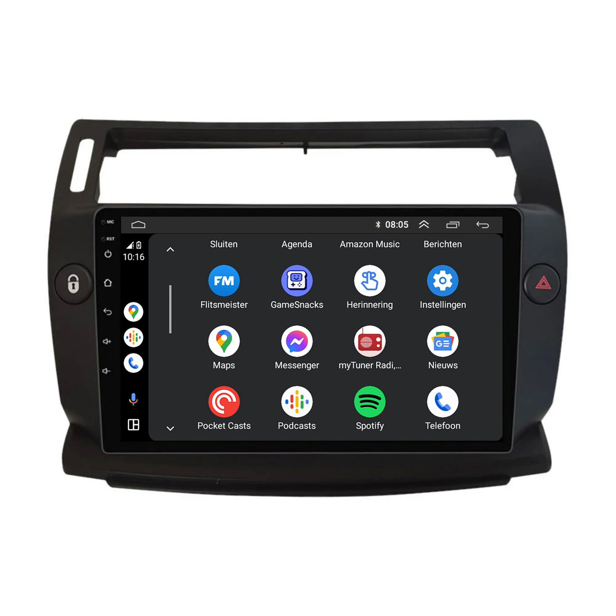 Citroën C4 | Android 13 | Autoradio | 2004 t/m 2013 | CarPlay & Android Auto-5