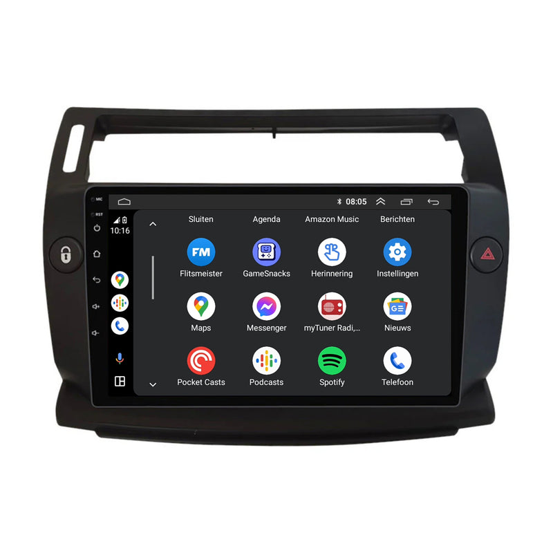 Citroën C4 | Android 13 | Autoradio | 2004 t/m 2013 | CarPlay & Android Auto-5