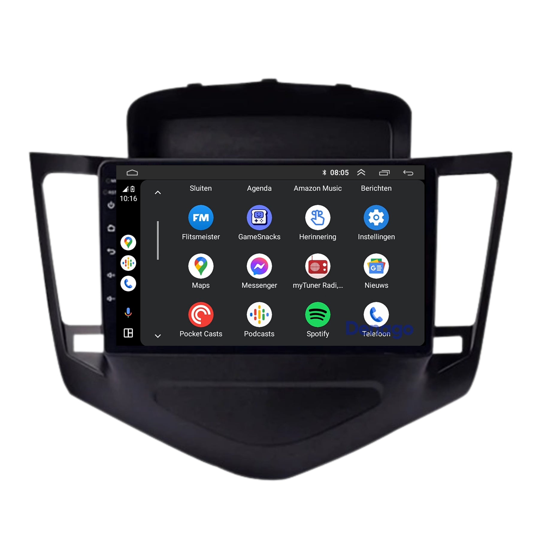 Chevrolet Cruze CarPlay autoradio | 2008 t/m 2012 | Denago DNG-A112 | 9 inch | Android 13 | Draadloos CarPlay & Android Auto