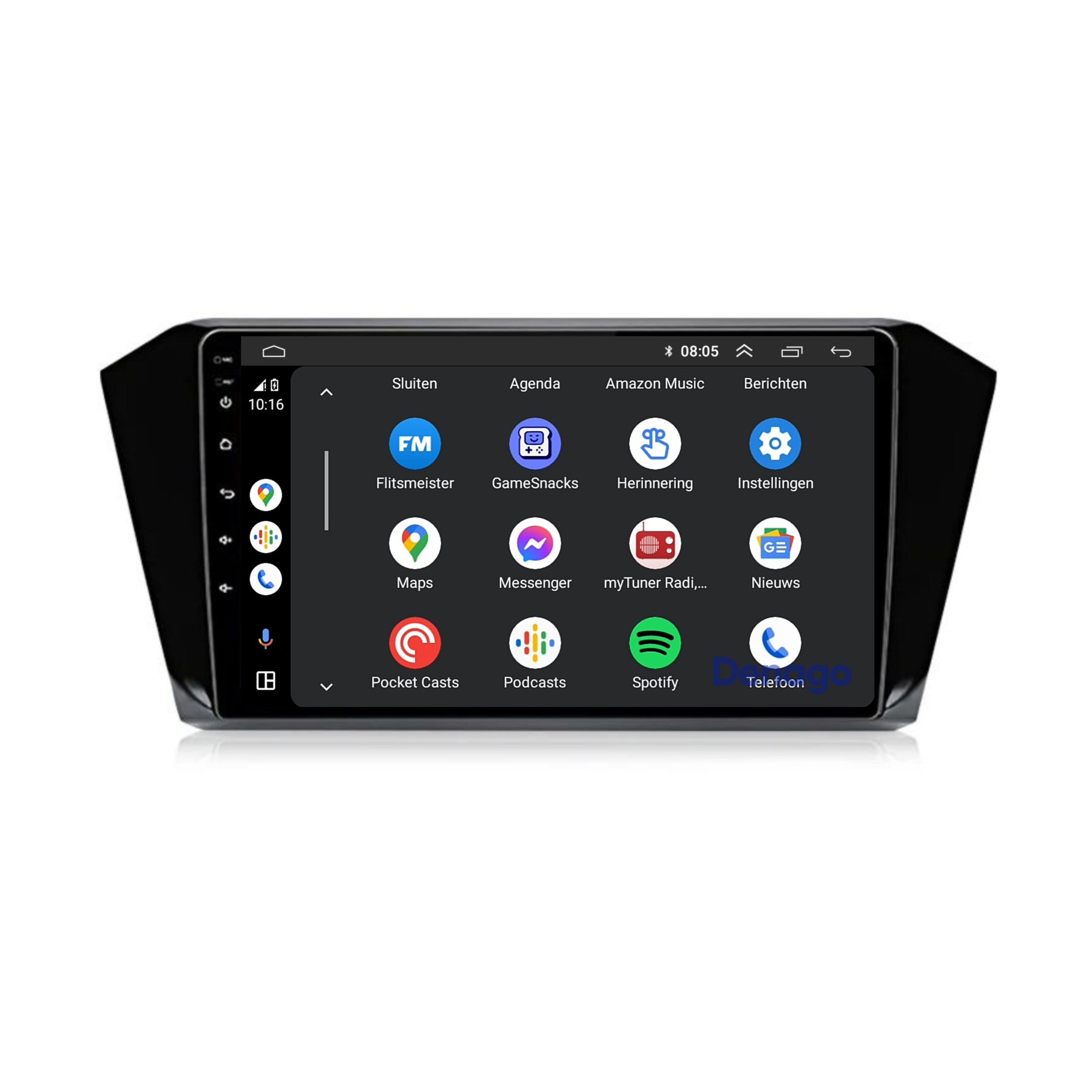 Volkswagen Passat CarPlay autoradio | 2014 t/m 2021 | Denago DNG-A113 | 9 inch | Android 13 | Draadloos CarPlay & Android Auto