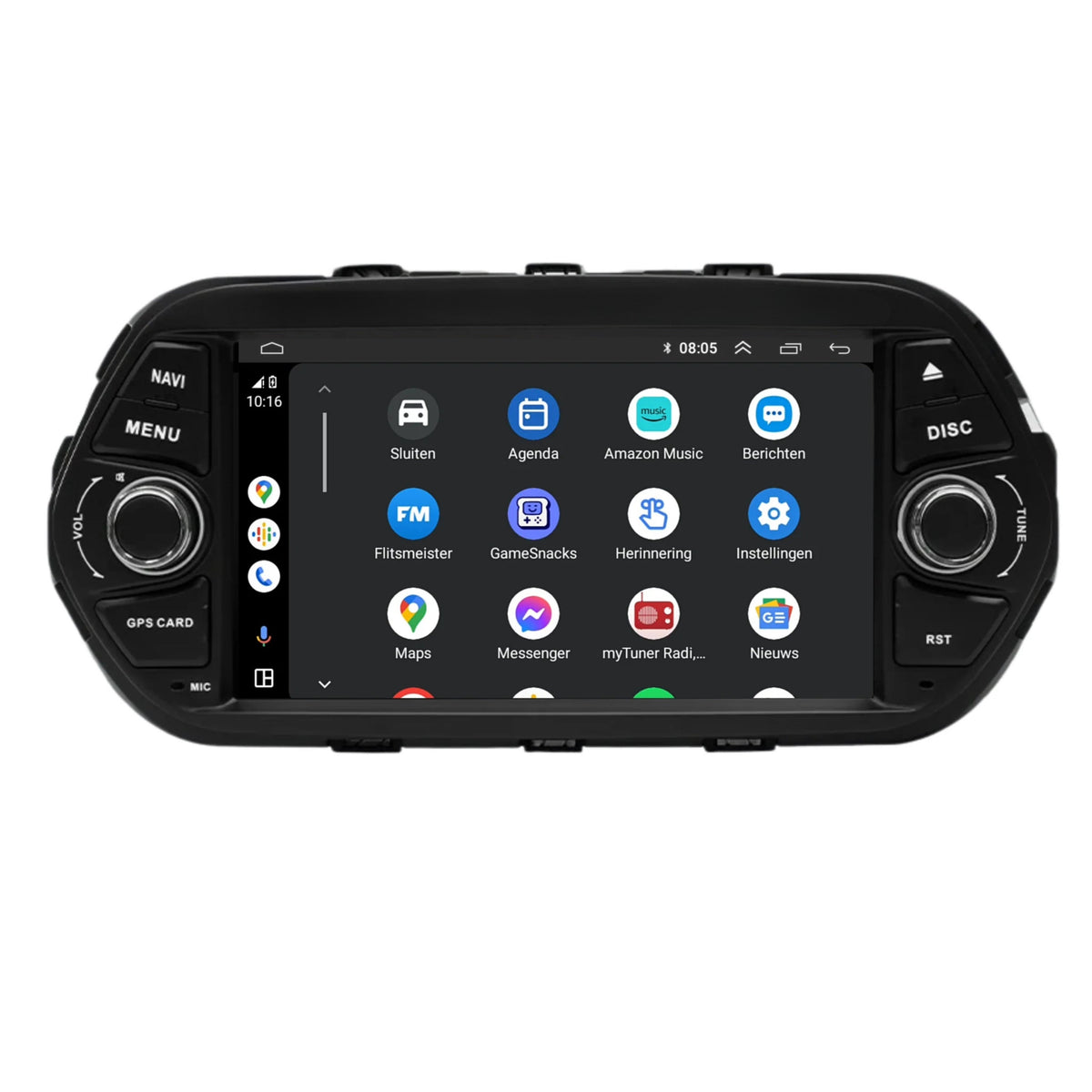 Fiat Tipo CarPlay & Android Auto autoradio | 2015 t/m 2019 | Android 15 | Davilon-4