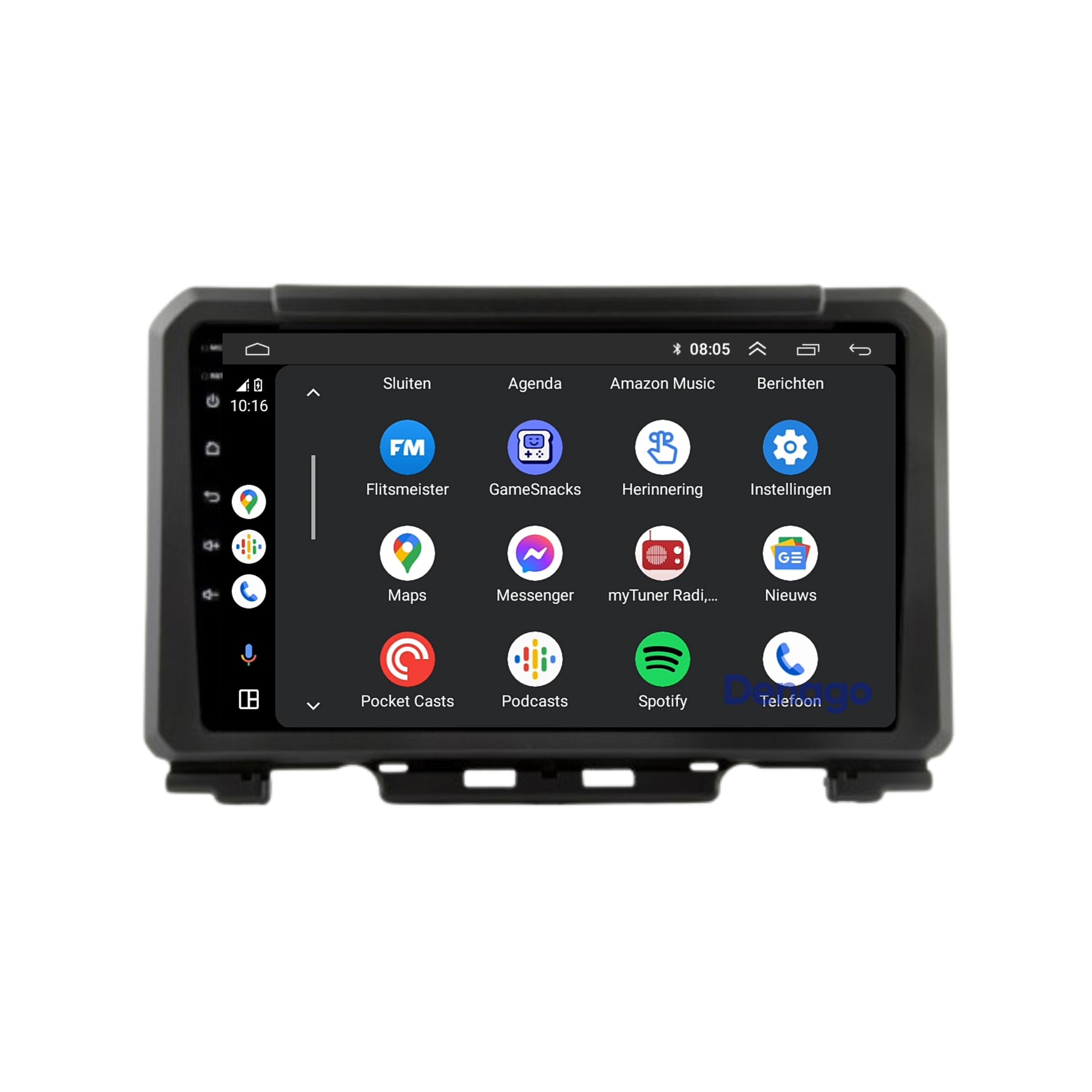 Suzuki Jimny CarPlay autoradio | 2019 t/m 2024 | Denago DNG-A161 | 9 inch | Android 13 | Draadloos CarPlay & Android Auto