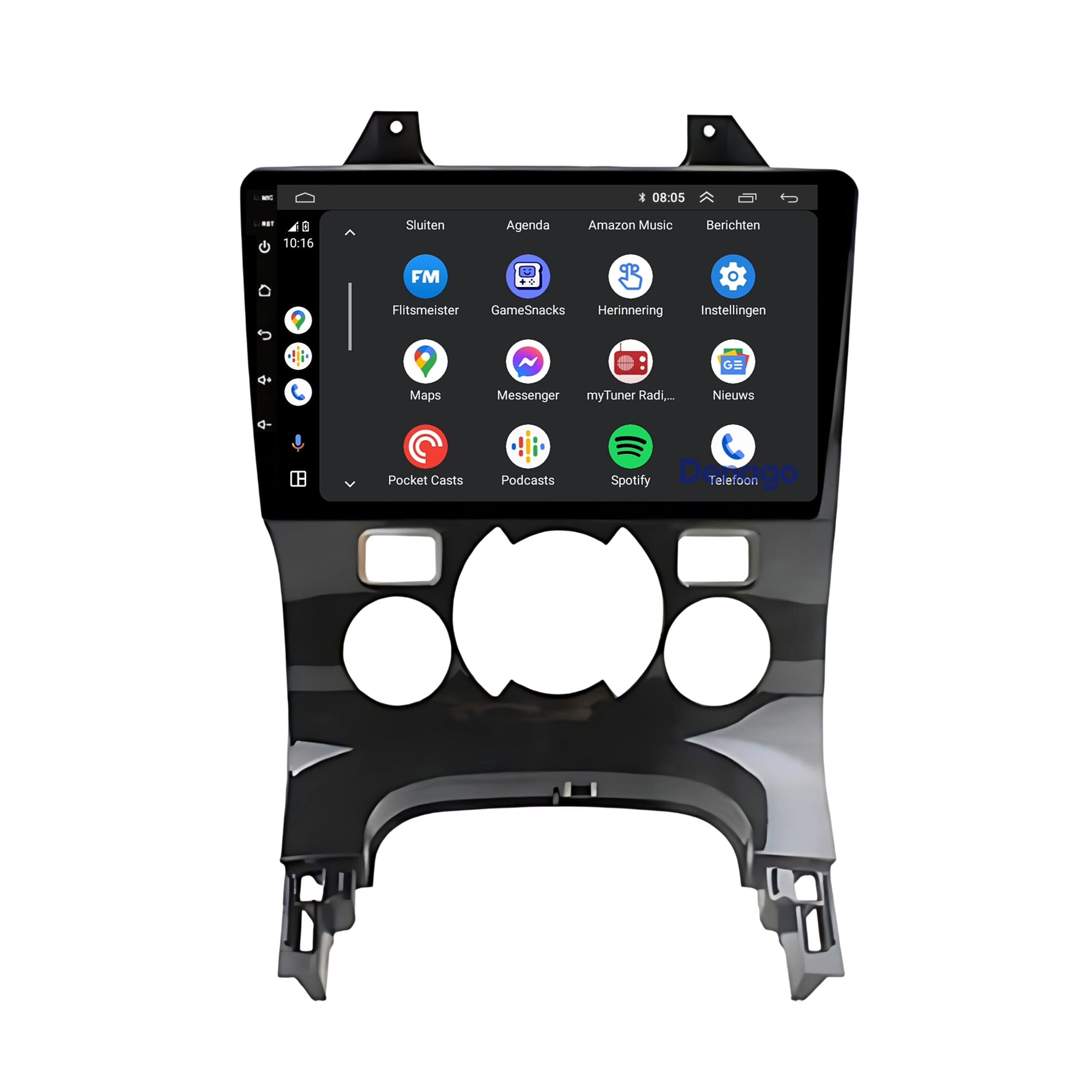 Peugeot 3008 CarPlay autoradio | 2009 t/m 2016 | Denago DNG-A126 | 9 inch | Android 13 | Draadloos CarPlay & Android Auto