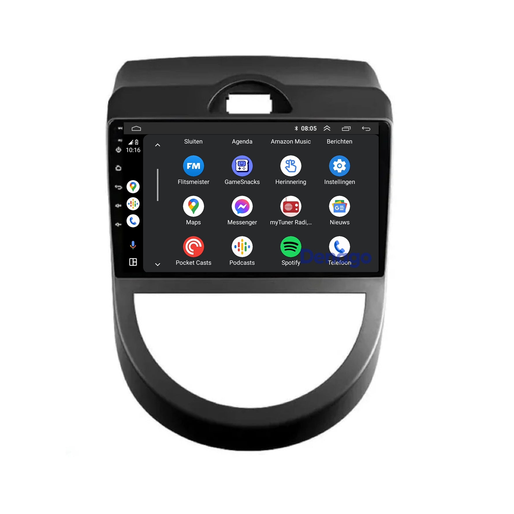 Kia Soul CarPlay autoradio | 2010 t/m 2013 | Denago DNG-A192 | 9 inch | Android 13 | Draadloos CarPlay & Android Auto