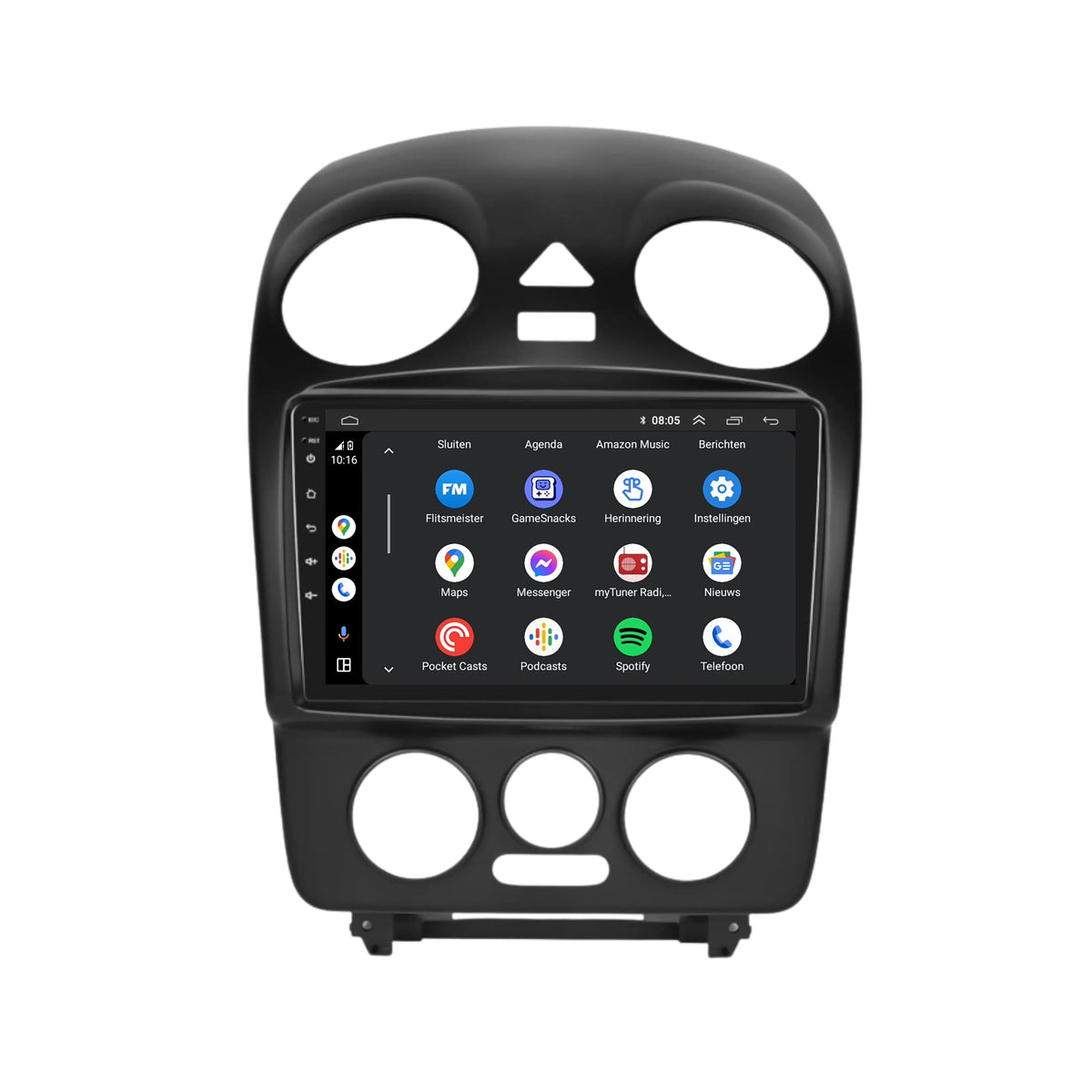 Volkswagen Beetle | Android 13 | Autoradio | 2004 t/m 2010 | CarPlay & Android Auto-5