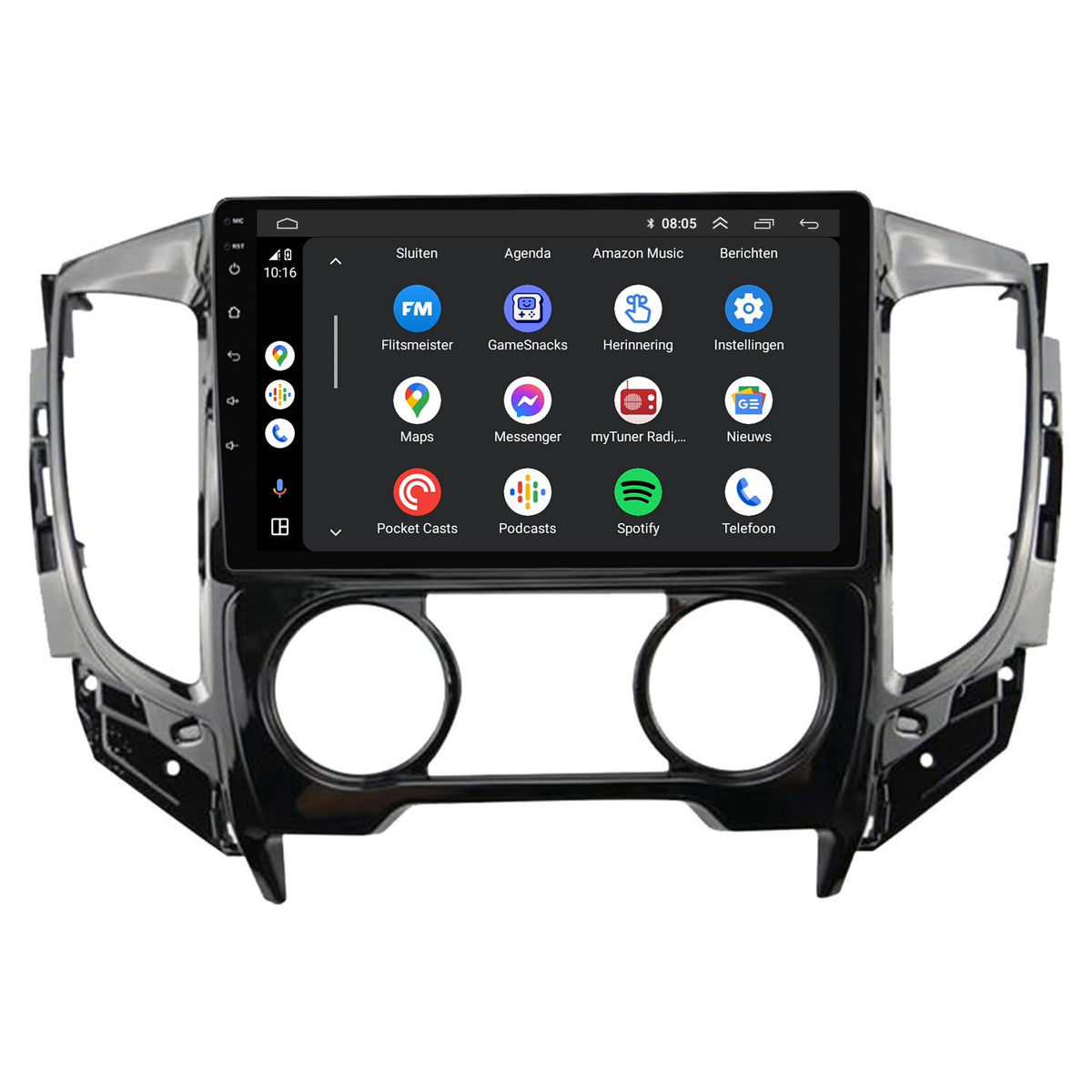 Mitsubishi Triton CarPlay & Android Auto Autoradio | 2015 bis 2018 | Android 13 | Davilon-3
