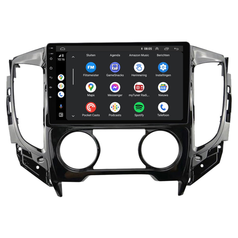 Mitsubishi Triton CarPlay & Android Auto Autoradio | 2015 bis 2018 | Android 13 | Davilon-3