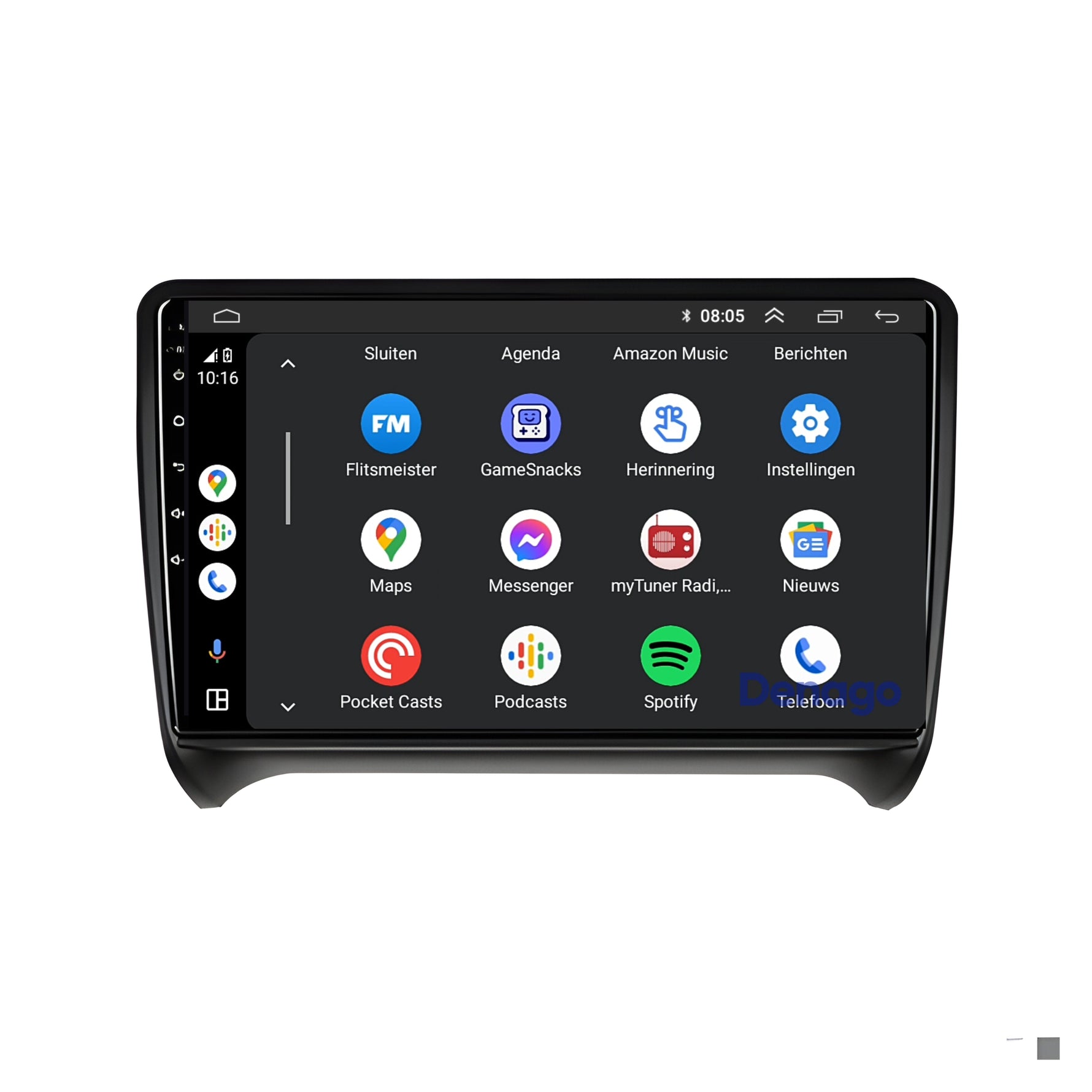 Audi TT CarPlay autoradio | 2006 t/m 2014 | Denago DNG-A325 | 9 inch | Android 13 | Draadloos CarPlay & Android Auto