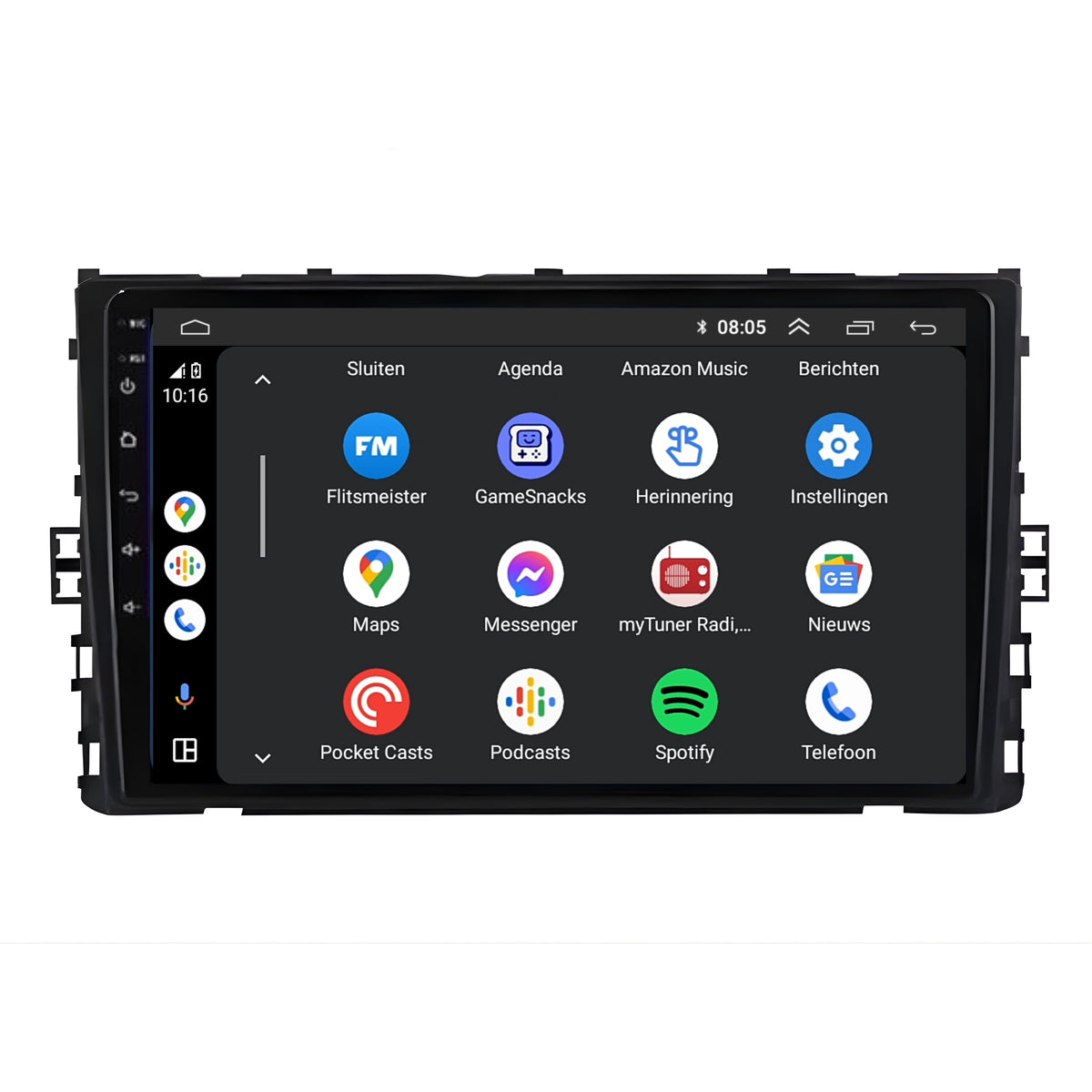 Volkswagen Golf Sportsvan | Android 13 | Autoradio | 2017 t/m 2020 | CarPlay & Android Auto | 2+64GB-4