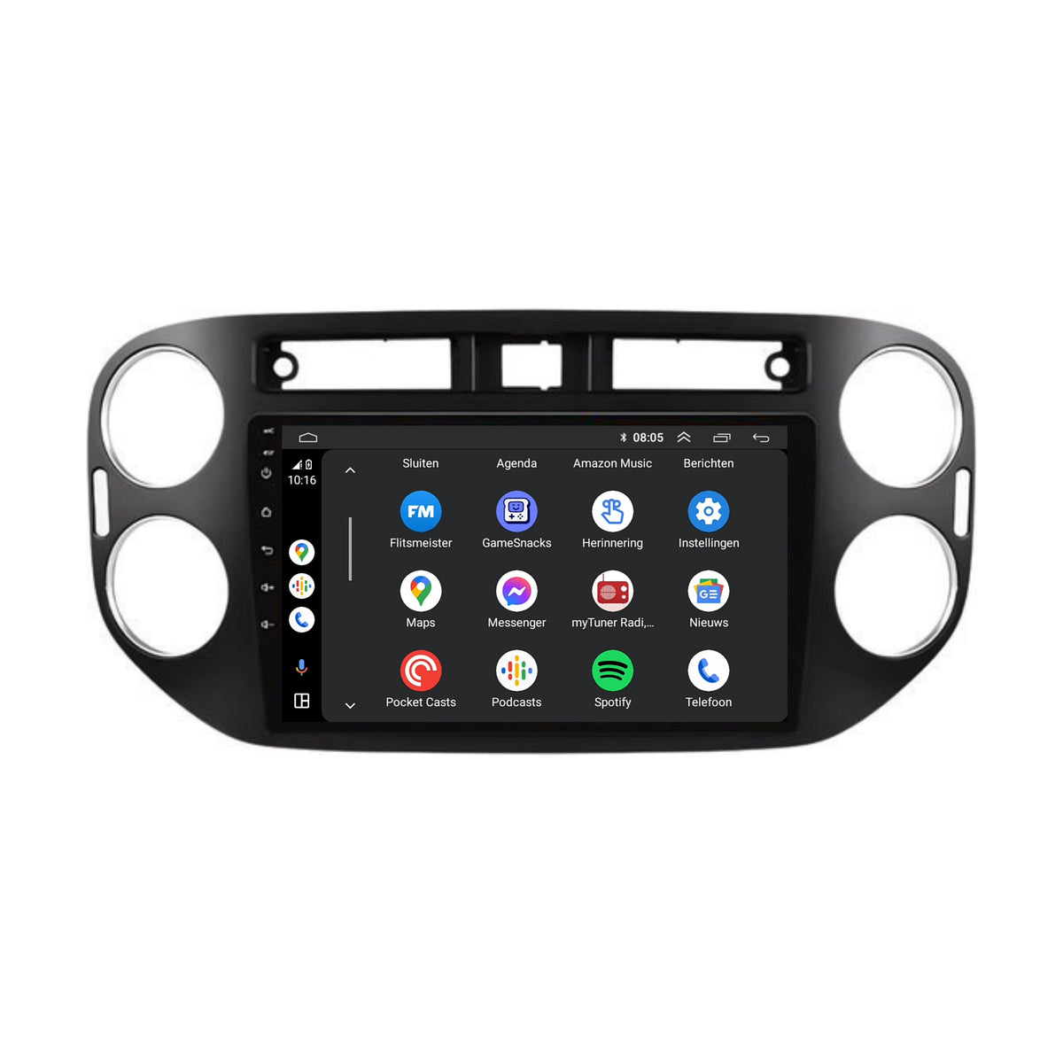 Volkswagen Tiguan | Android 13 | Autoradio | 2007 t/m 2015 | CarPlay & Android Auto-3