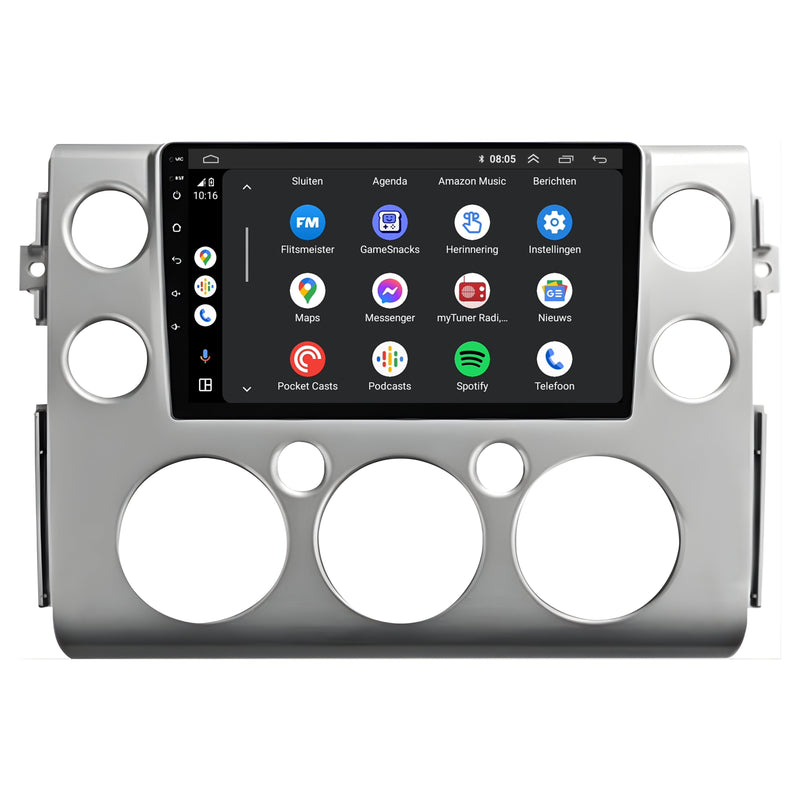 Toyota FJ Cruiser | Android 13 | Autoradio | 2006 t/m 2017 | CarPlay & Android Auto-5
