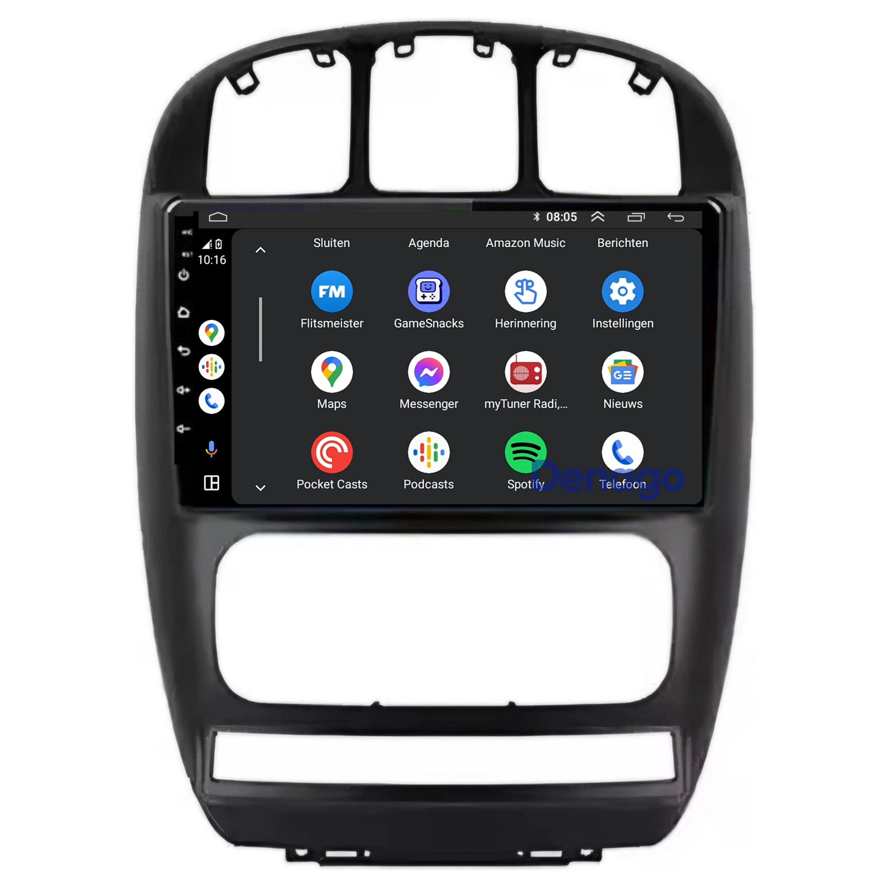 Chrysler Voyager CarPlay autoradio | 2000 t/m 2012 | Denago DNG-A278 | 9 inch | Android 13 | Draadloos CarPlay & Android Auto