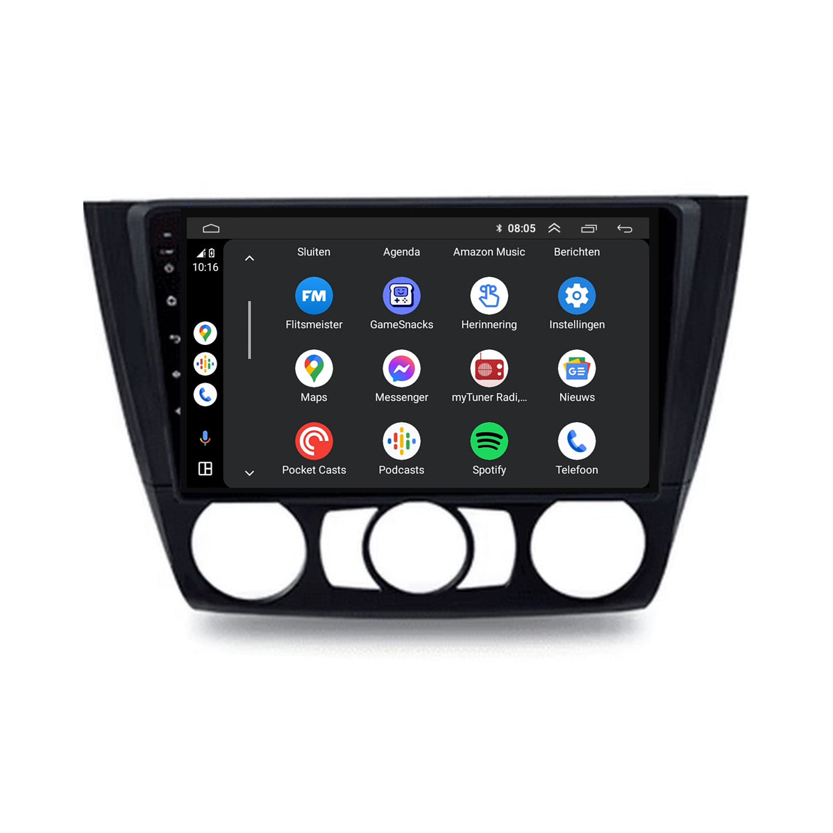 BMW 1 Serie E81 E82 E87 E88 | Android 13 | Autoradio | 2004 t/m 2012 | CarPlay & Android Auto-5