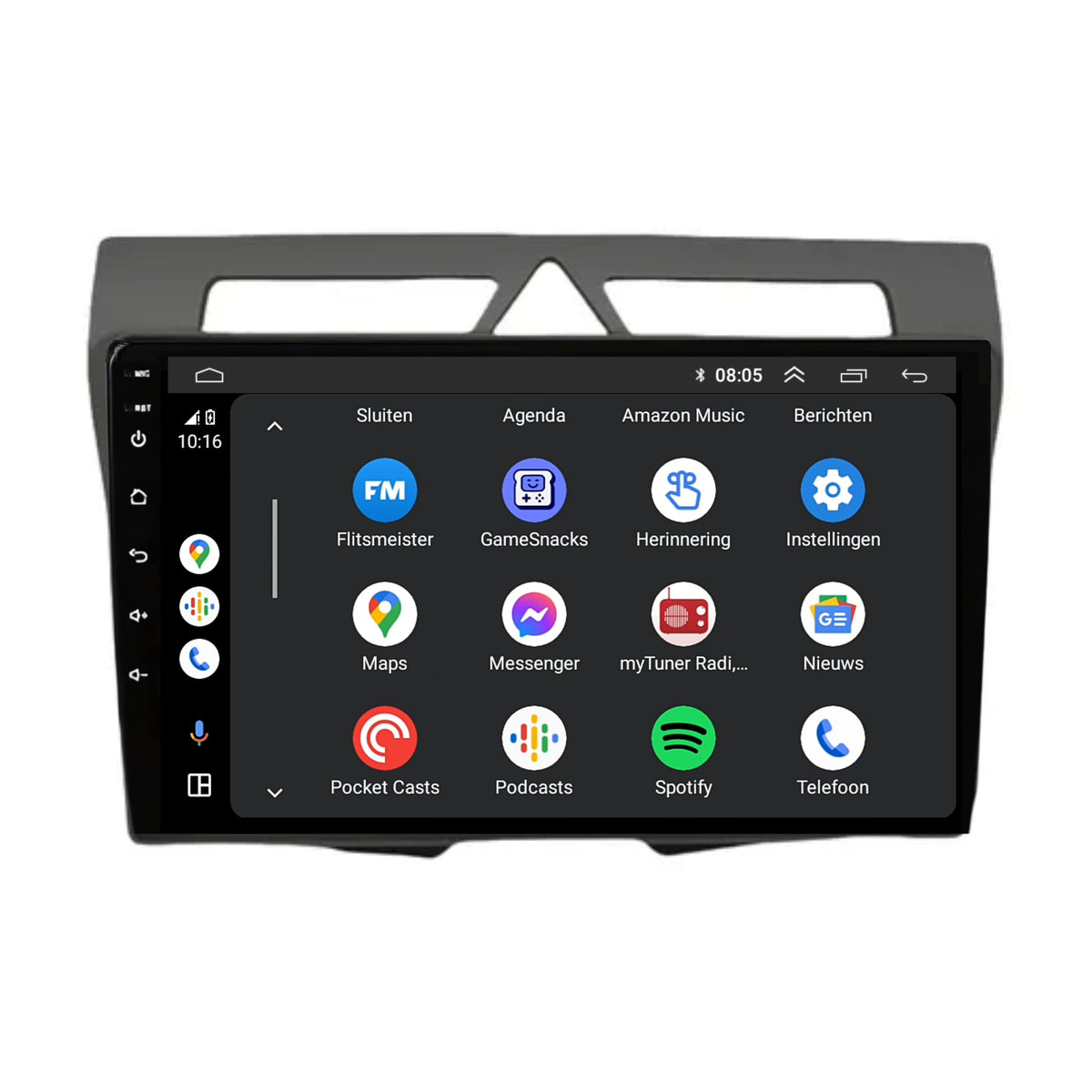 Kia Picanto | Autoradio | 2008 t/m 2010 | Carplay & Android Auto | Zwart-3