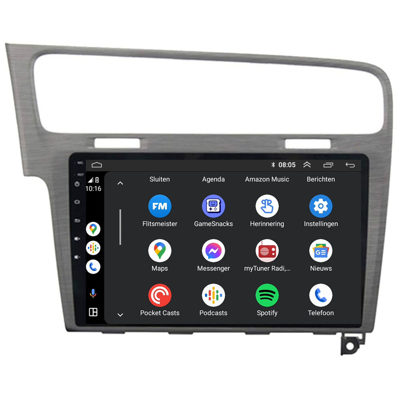 Volkswagen Golf 7 CarPlay & Android Auto autoradio | 2012 t/m 2020 | Android 15 | Davilon | Grijs-4