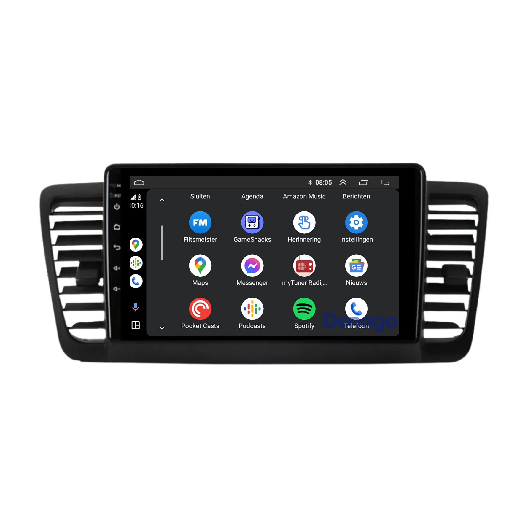 Subaru Outback CarPlay autoradio | 2004 t/m 2009 | Denago DNG-A219 | 9 inch | Android 13 | Draadloos CarPlay & Android Auto