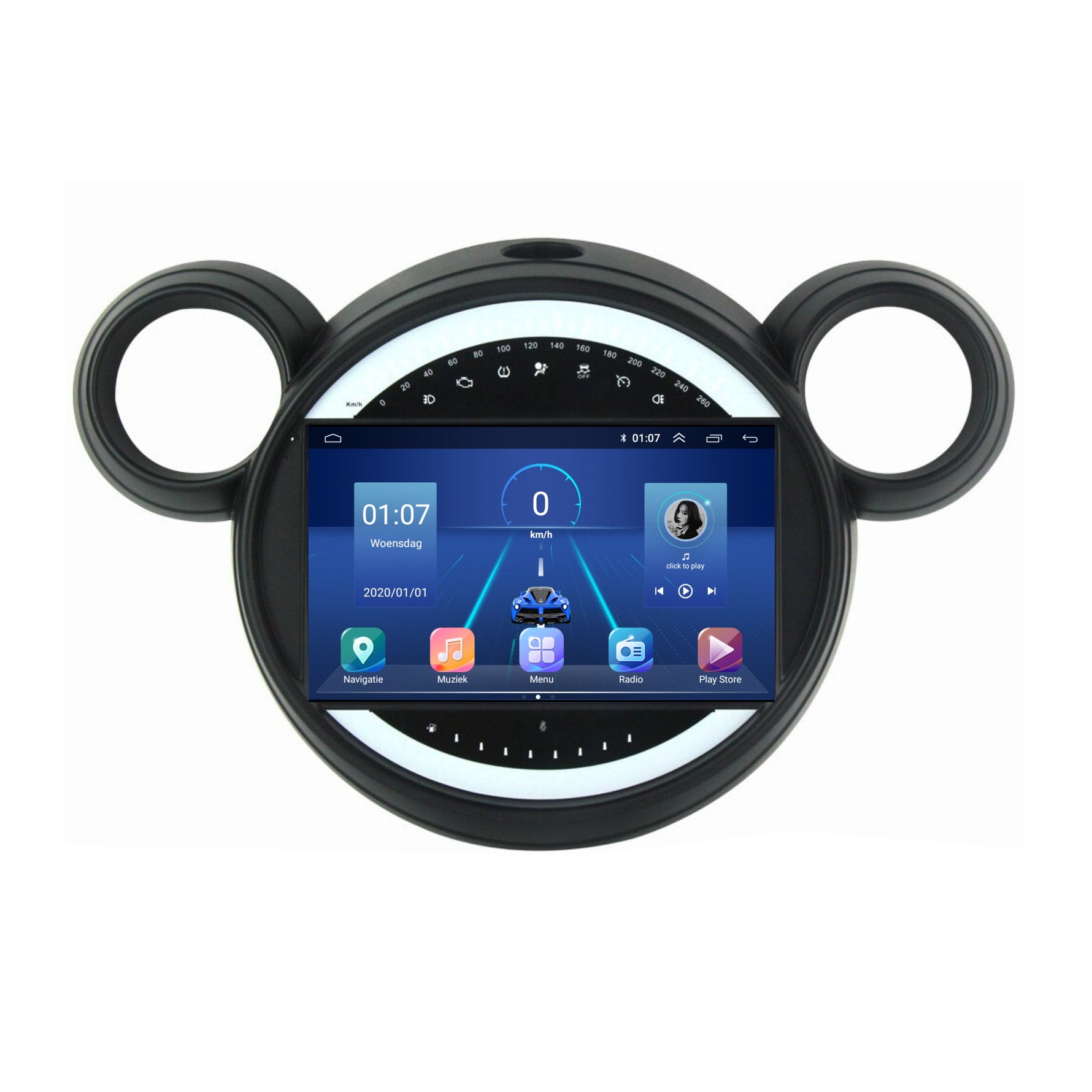 Android 13 CarPlay Autoradio voor Mini Cooper Countryman R60 | 2011 t/m 2014