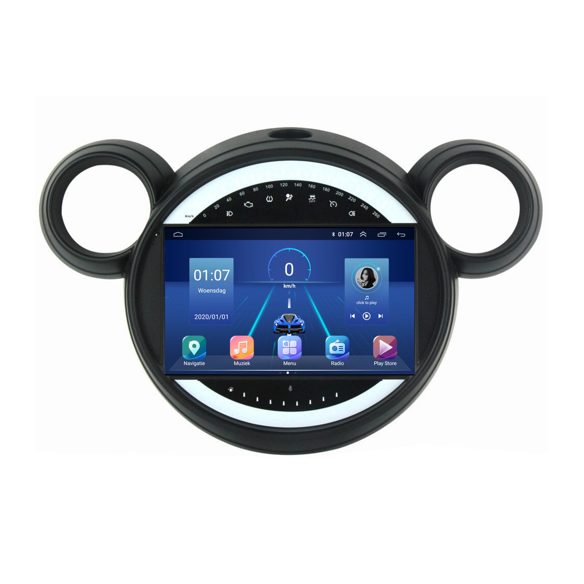 Android 13 CarPlay Autoradio voor Mini Cooper Countryman R60 | 2011 t/m 2014-4
