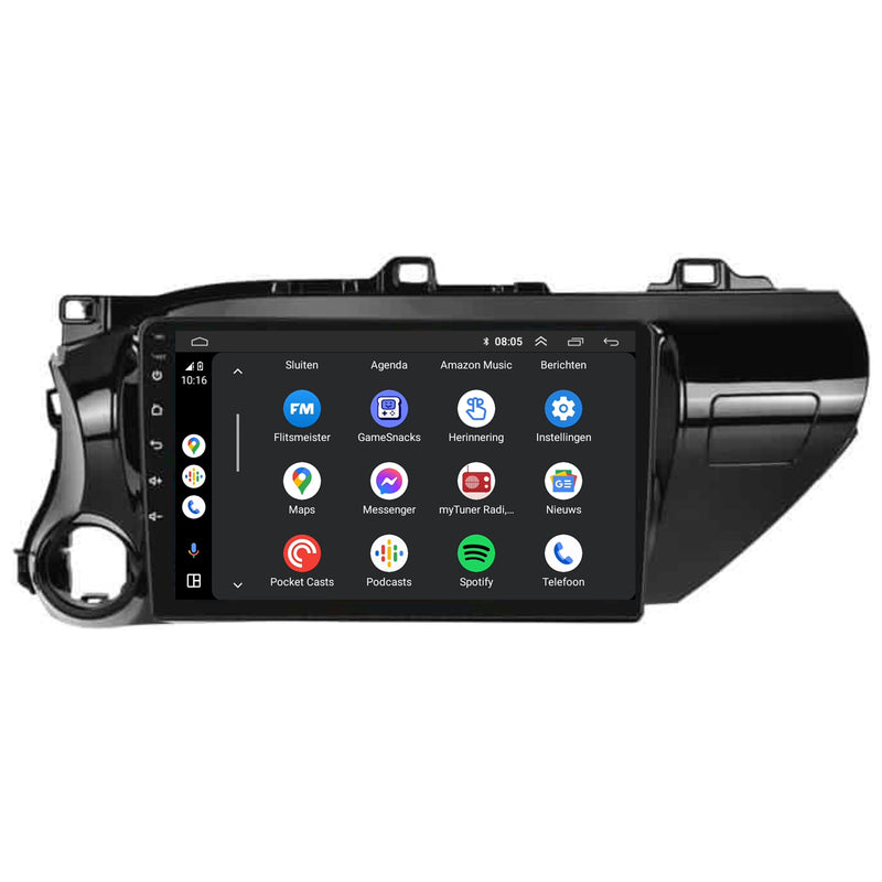 Toyota Hilux CarPlay & Android Auto autoradio | 2015 t/m 2020 | Android 15 | Davilon-5