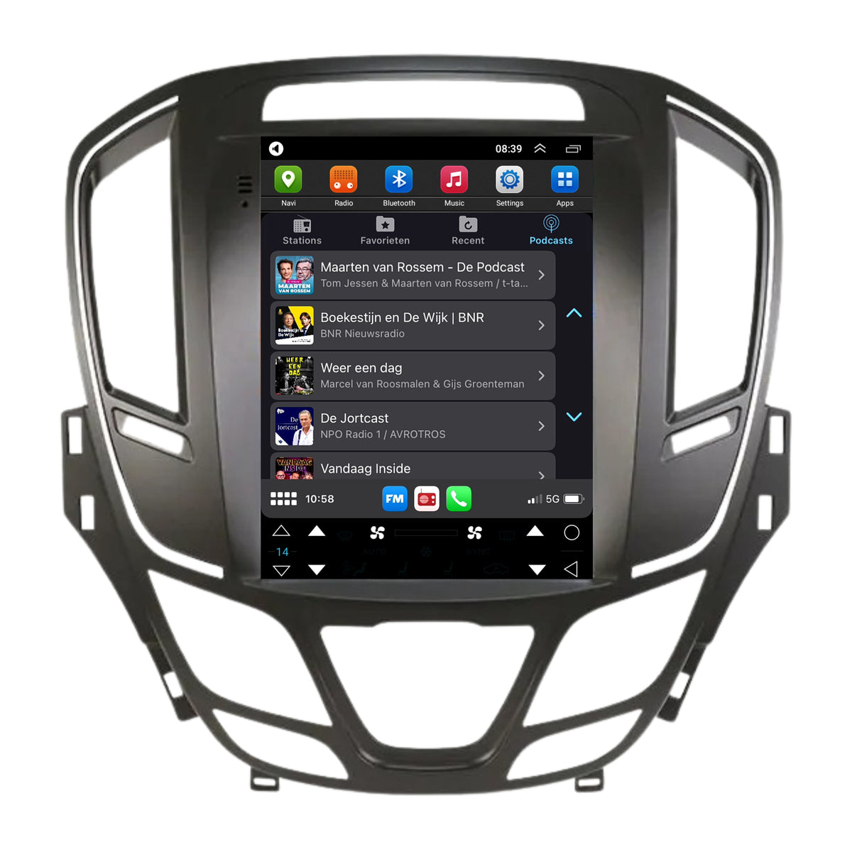 Opel Insignia CarPlay & Android Auto autoradio | 2013 t/m 2017 | Android 13 | Davilon | Groot scherm-5