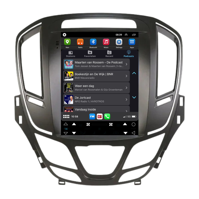 Opel Insignia CarPlay & Android Auto autoradio | 2013 t/m 2017 | Android 13 | Davilon | Groot scherm-5